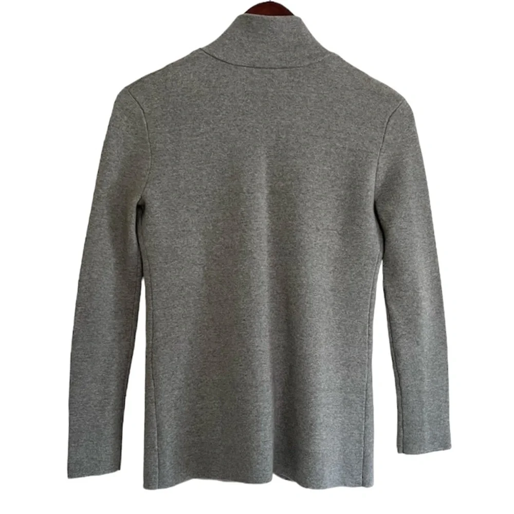 J. Crew Mercantile Sweater Blazer in Light Grey XXS - Picture 7 of 11